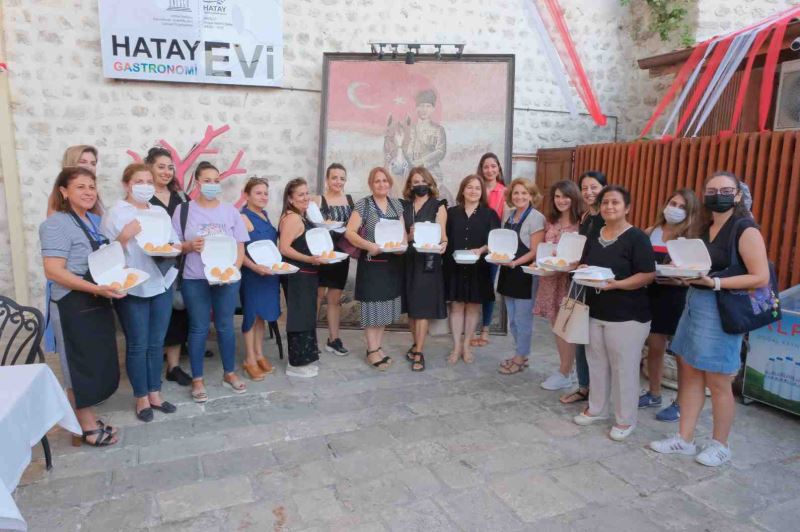 UNESCO HATAY GASTRONOMİ EVİ SÜRK YAPIM ATÖLYESİNE EV SAHİPLİĞİ YAPTI
