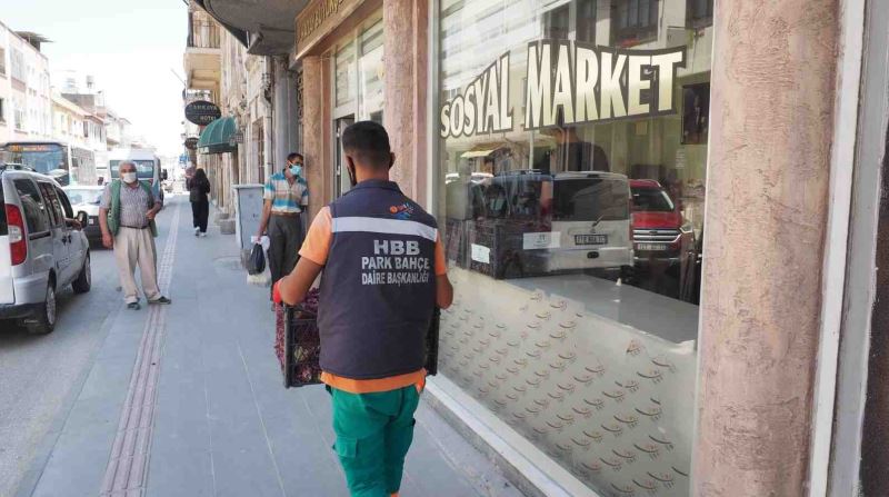 TOPRAKSIZ TARIMIN İLK MAHSULLERİ SOSYAL MARKETLERDE