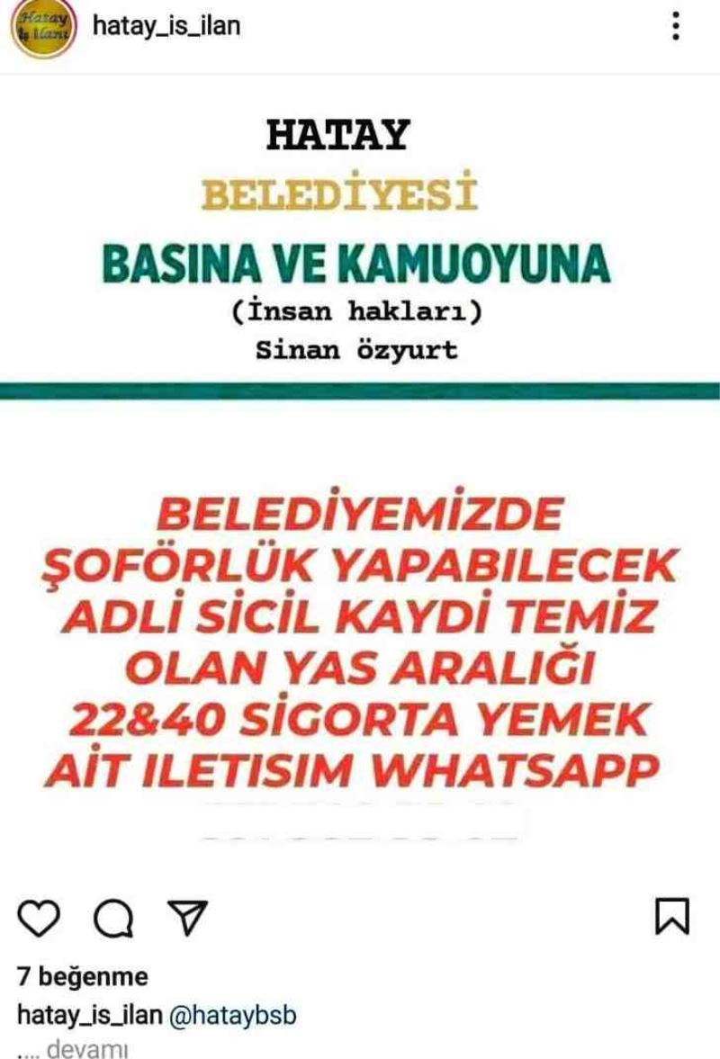 HBB’DEN AÇIKLAMA: “İŞE ALIM YAPILDIĞI HABERLERİ ASILSIZDIR”