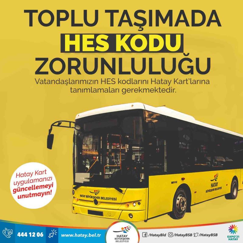 TOPLU TAŞIMADA HES KODU İÇİN SON GÜN 20 ARALIK