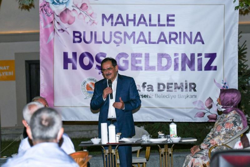 Başkan Demir mahalle buluşmalarında