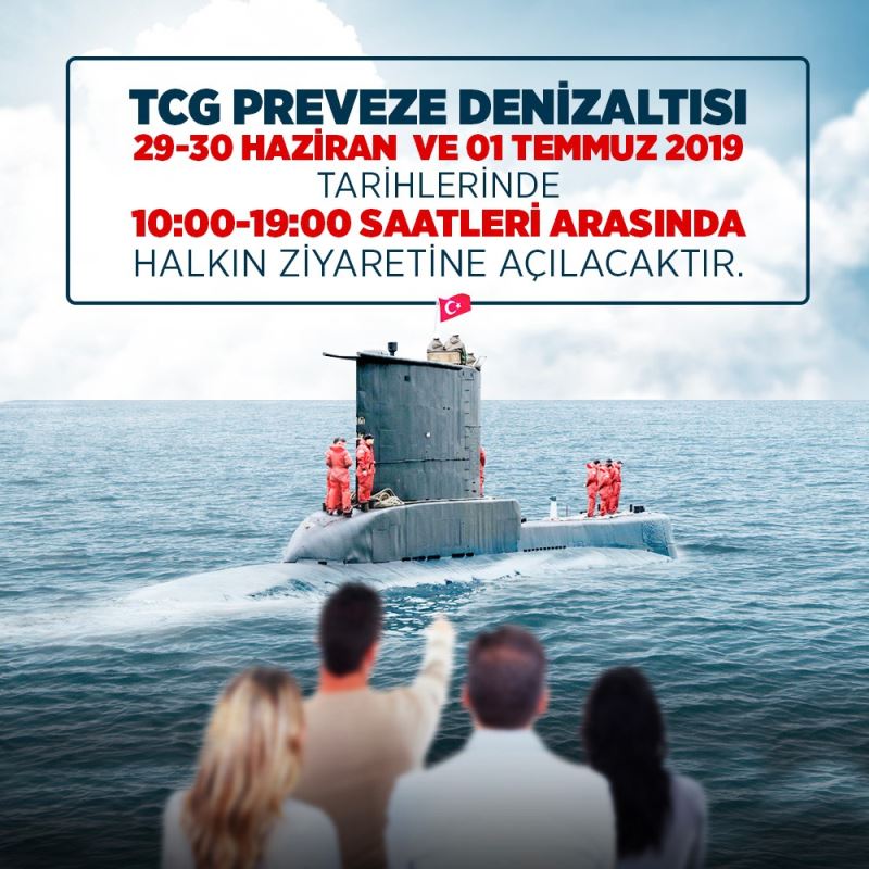 Tcg Preveze ( S-353 ) İsimli Askeri Denizaltı Ziyarete Açıldı.