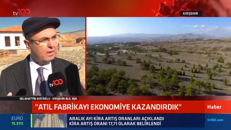 BELEDİYE BAŞKANIMIZ SELAHATTİN EKİCİOĞLU, TV100’DE PROJELERİNİ ANLATTI