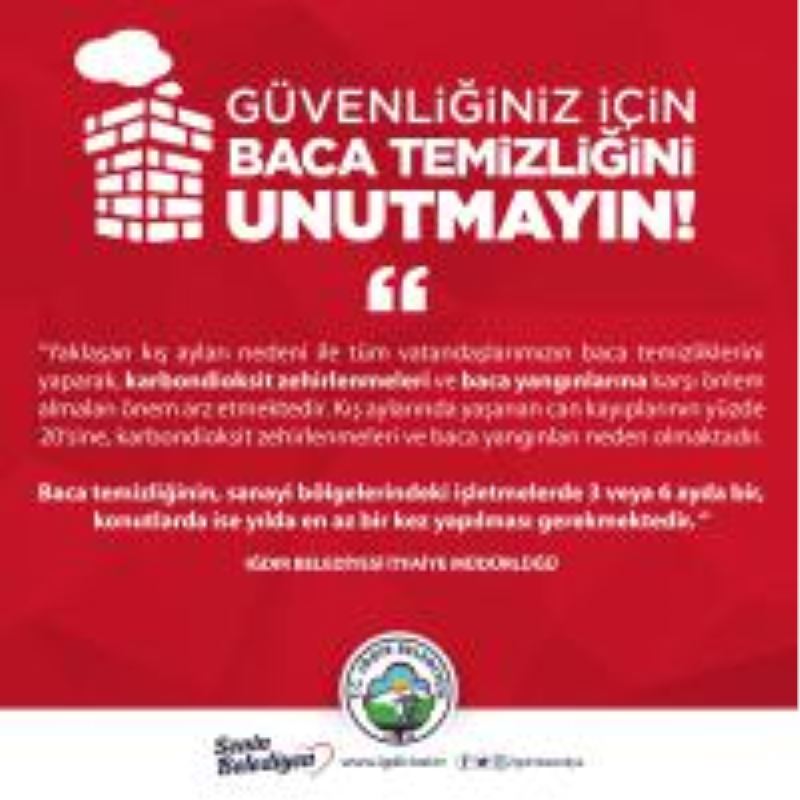 Güvenliğiniz İçin Baca Temizliğini Unutmayın