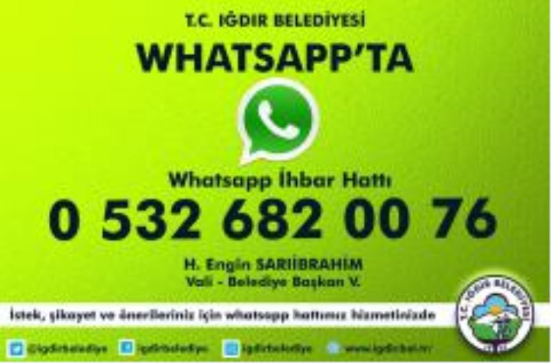 Whatsapp İhbar Hattımız Hizmetinizde