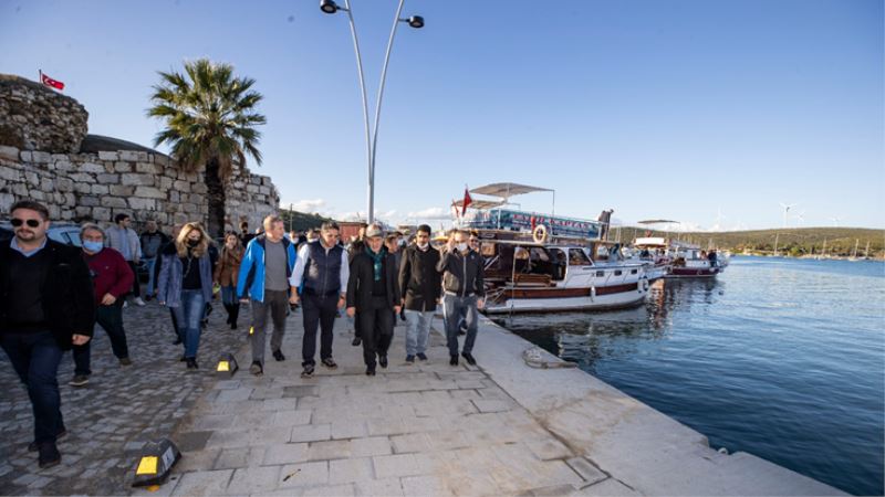 Sığacık sahili yepyeni bir görünüme kavuştu
