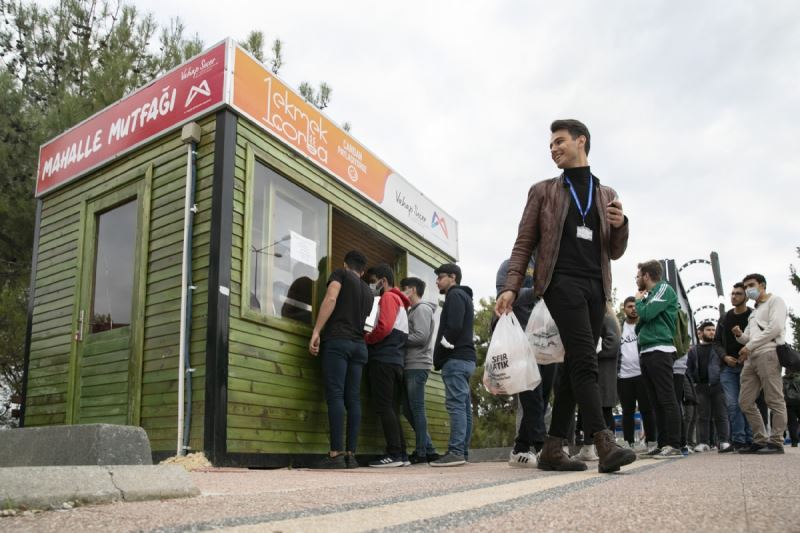 “1 Ekmek 1 Çorba” Ve “Mahalle Mutfakları” Üniversite Önlerinde