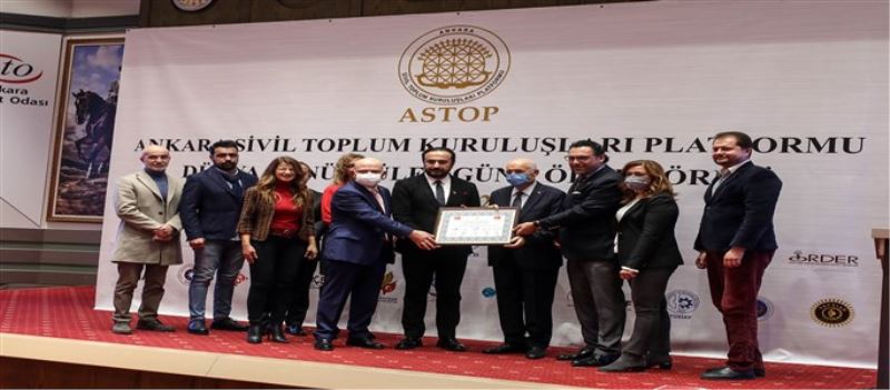 ASTOP’dan Yaşar’a Sivil Toplum Dostu Beratı