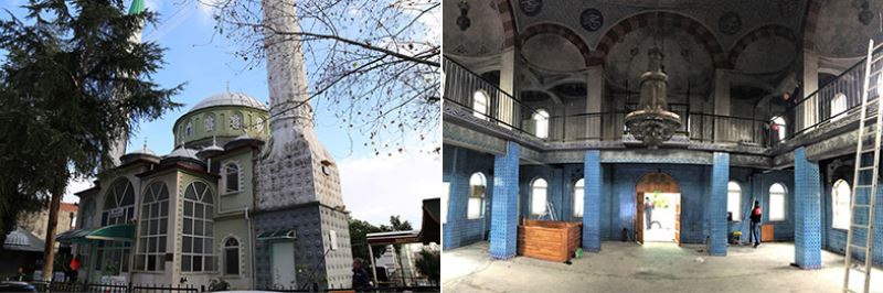 Büyükşehir’in Bahtiyar Camii’nde onarım çalışmaları sürüyor