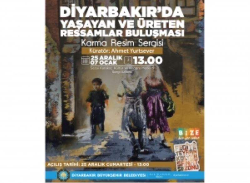 Diyarbakırlı ressamlar karma resim sergisinde buluşacak