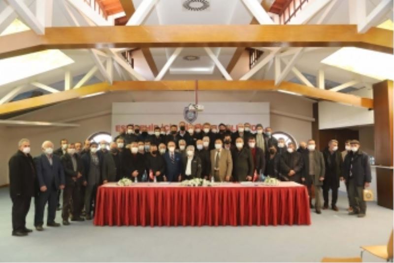 SİVRİHİSAR MUHTARLARIYLA BULUŞTU