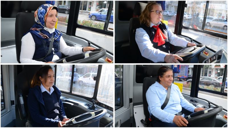 BELEDİYE HALK OTOBÜSLERİ KADIN ŞOFÖRLERE EMANET