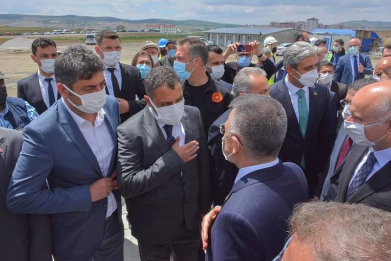 Cumhurbaşkanı Yardımcımız Sayın Fuat Oktay ve Ulaştırma ve Altyapı Bakanımız Sayın Adil Karaismailoğlu ilçemize ziyarette bulundular