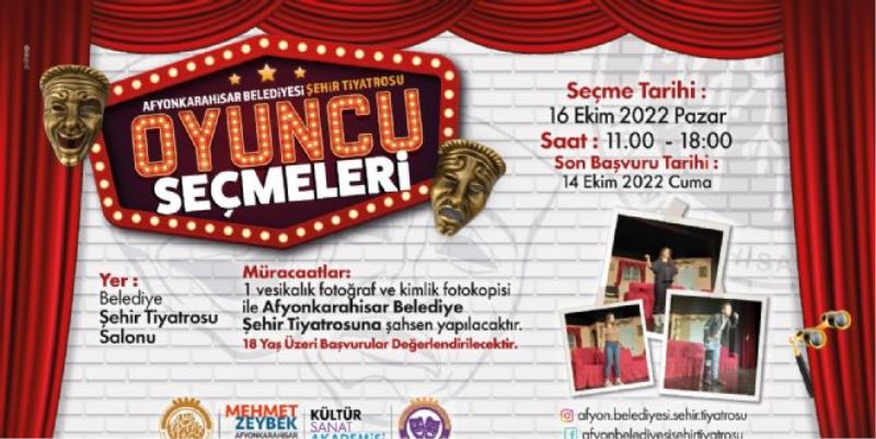 OYUNCU SEÇMELERİ İÇİN MÜRACAATLAR SÜRÜYOR
