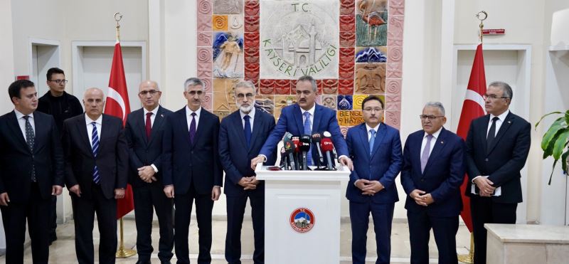 BAKAN ÖZER, KAYSERİ İL EĞİTİM DEĞERLENDİRME TOPLANTISI