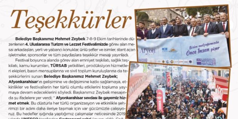 TEŞEKKÜRLERİMİZLE