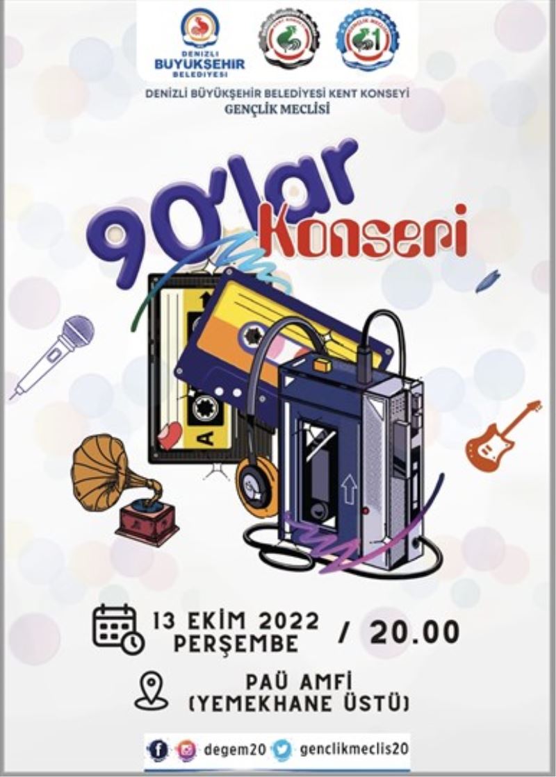 Büyükşehir’den PAÜ’de 90’lar Konseri