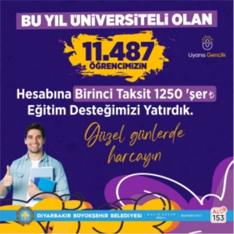 Yeni üniversitelilere 28 milyon 717 bin 500 lira destek ödemesi