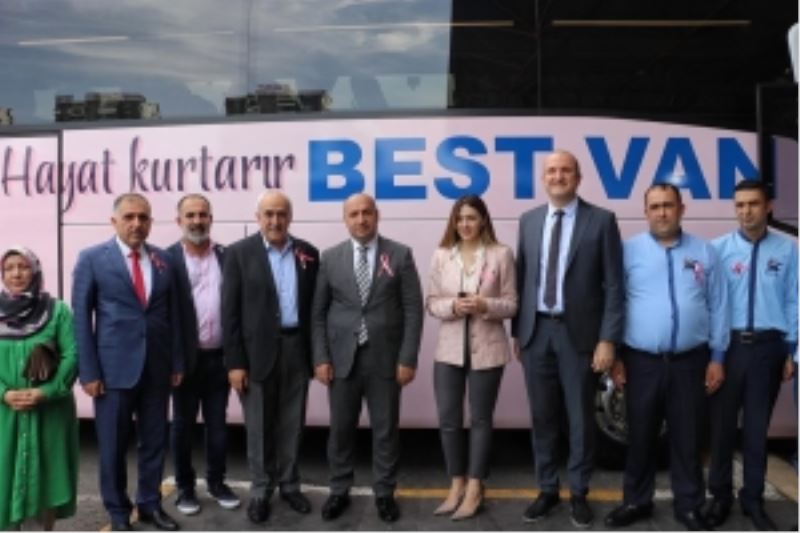 Genel Sekreter Çiftçi “Pembe Farkındalık Otobüsü” tanıtımına katıldı