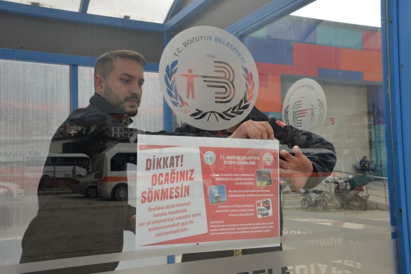BOZÜYÜK İTFAİYESİNDEN KARBONMONOKSİT ZEHİRLENMELERİNE KARŞI UYARI
