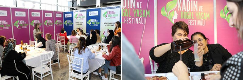 Bu festivalde kadınlar eğleniyor, çocuklar oynuyor