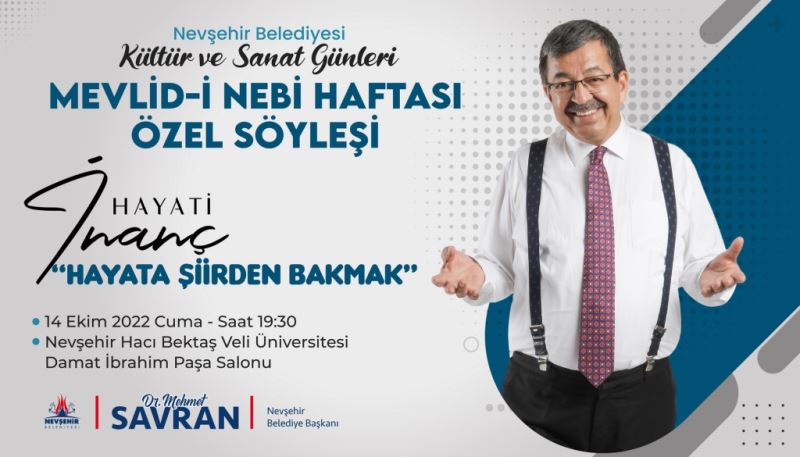Hayati İnanç Nevşehir’de Gönüllere Dokunacak