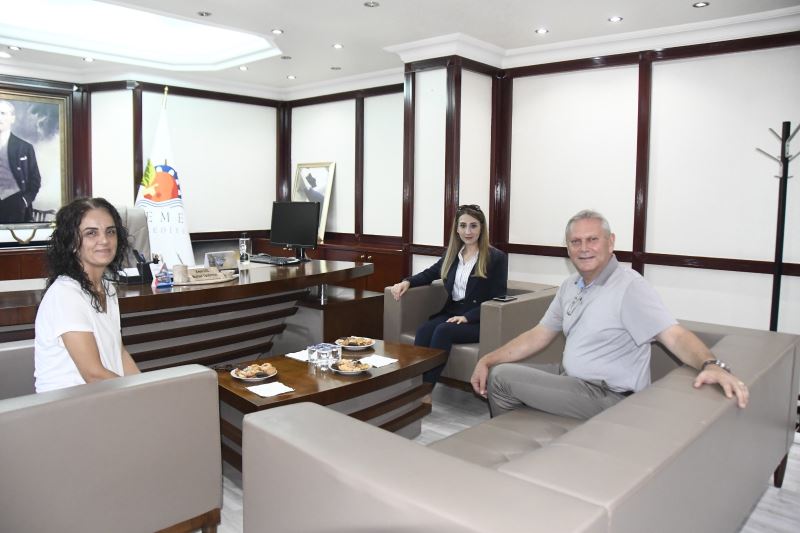 KEMER CUMHURİYET BAŞSAVCISI GAMZE ALMALI’DAN BAŞKAN YARDIMCIMIZ EMİN GÜL’E NEZAKET ZİYARETİ