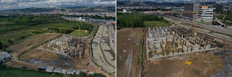 Gıda Üretim Tesisinin kolon imalatları sürüyor