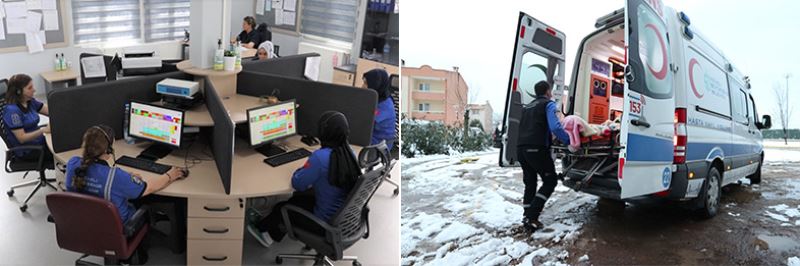 Sağlığa güvenli ulaşım; Mavi Ambulanslar