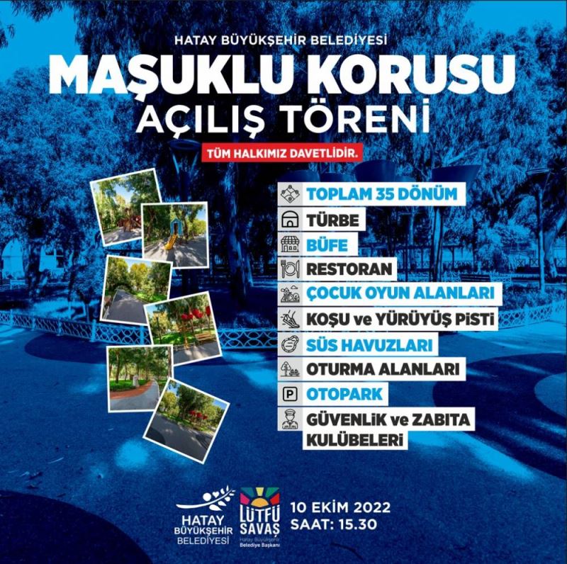MAŞUKLU KORULUĞU TÖRENLE AÇILIYOR