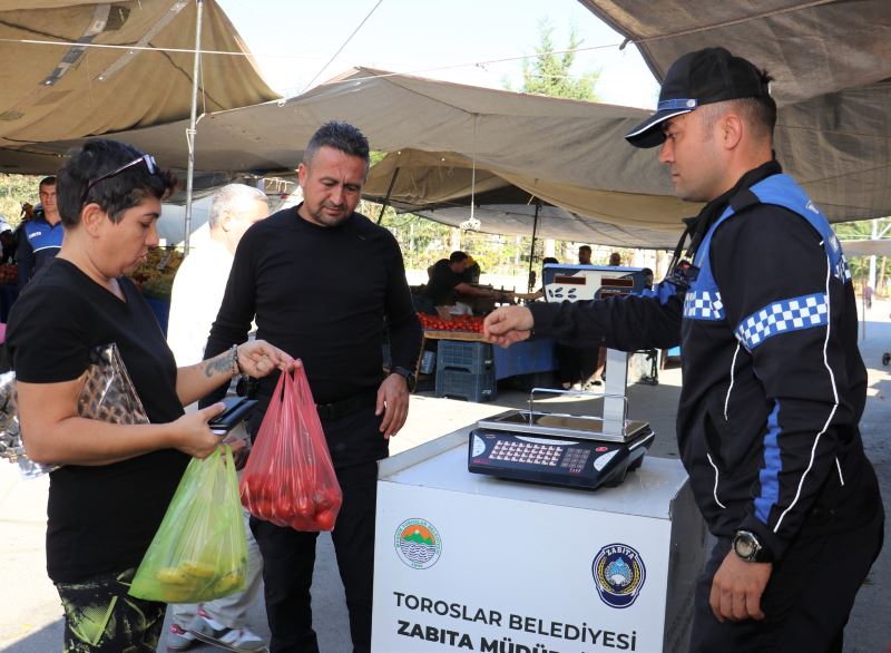 TOROSLAR ZABITASINDAN SEMT PAZARLARINDA GRAMAJ VE ETİKET DENETİMİ