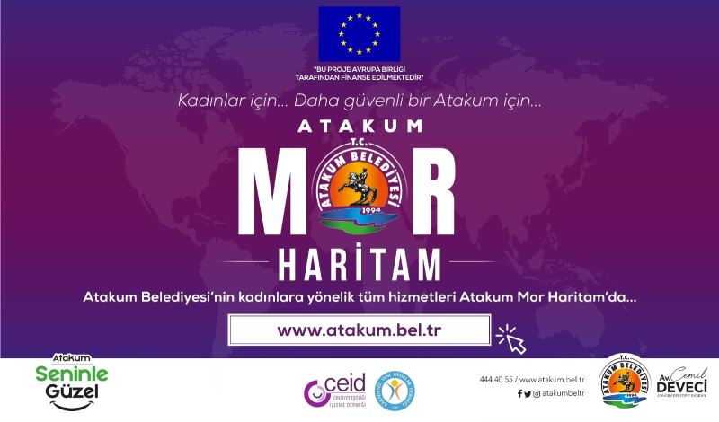 Samsun’un ilk dijital kadın haritası “Atakum Mor Haritam”, Atakum Belediyesi’nin web sitesinde hizmete girdi.