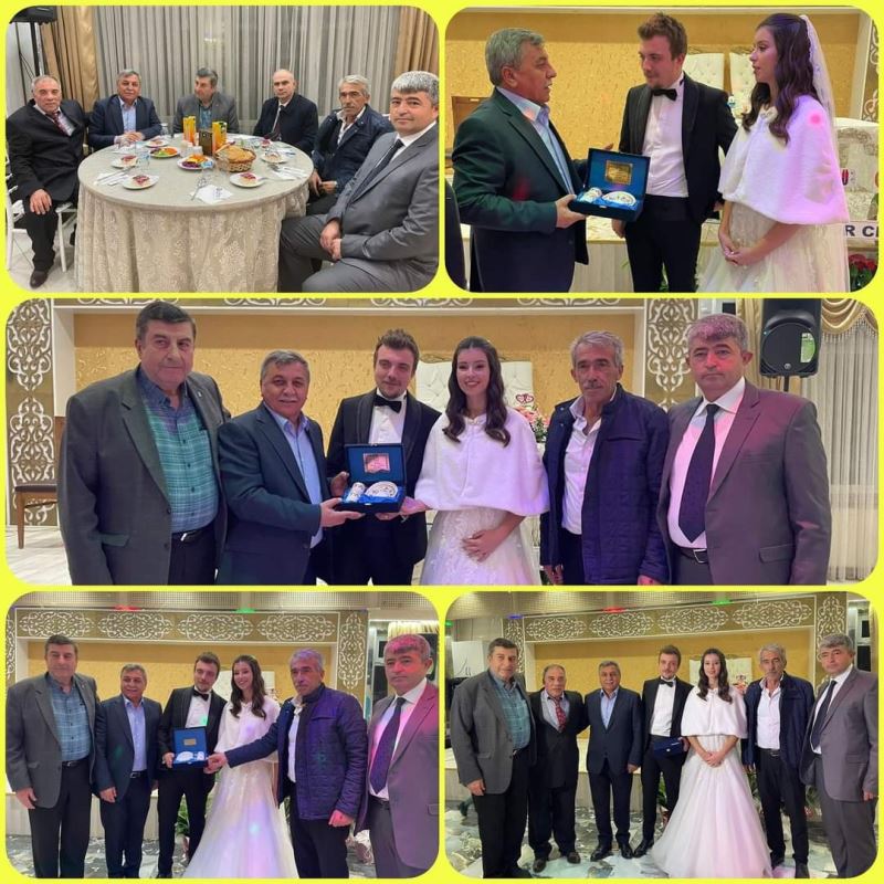Genç çiftlere iki cihan saadeti temenni ediyoruz.