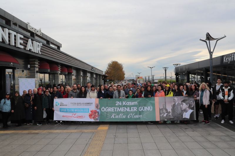 İZMİT BELEDİYESİ SPOR İŞLERİ MÜDÜRLÜĞÜ BU HAFTAYI ÖĞRETMENLERE İTHAF ETTİ