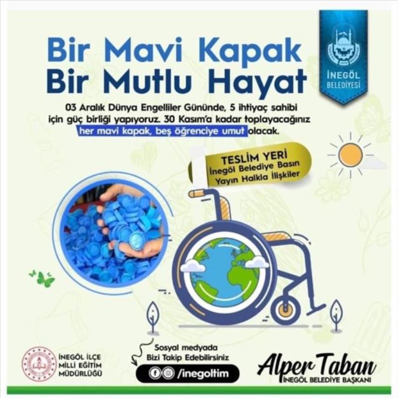 İnegöl 5 Engelli Öğrenci İçin Güç Birliği Yapıyor