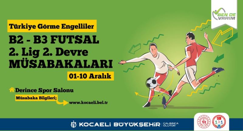 Görme Engelliler Futsal Turnuvası Kocaeli’de