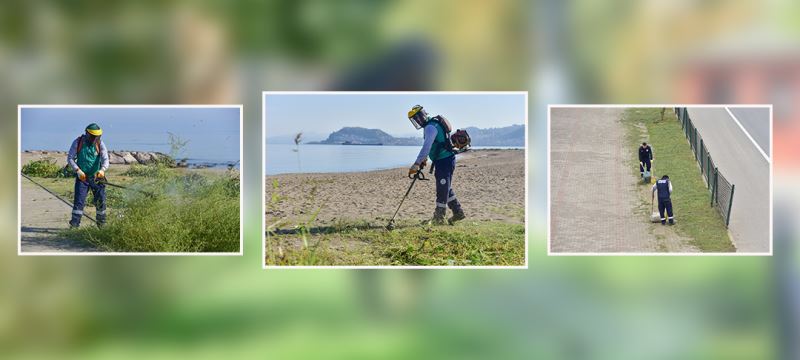 SAHİL GEÇİŞİ DAHA ESTETİK GÖRÜNTÜYE KAVUŞUYOR