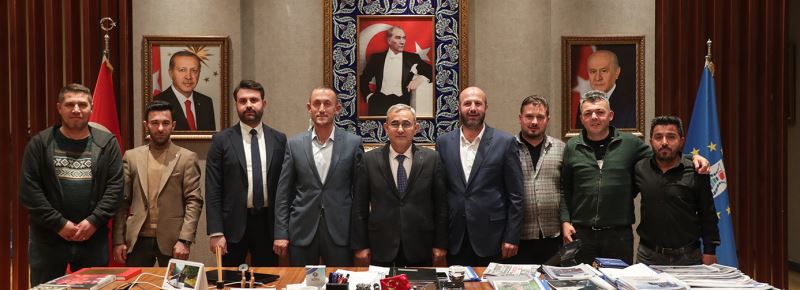 SEBZECİLER VE PAZARYERLERİ YÖNETİMİNDEN BAŞKAN IŞIK’A ZİYARET