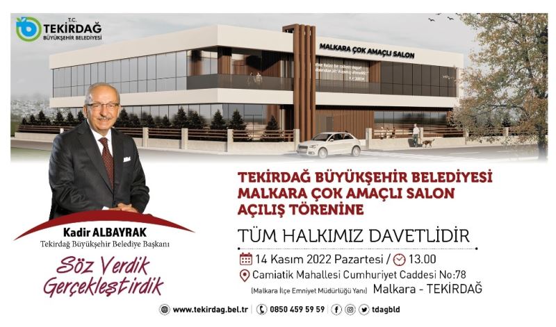BÜYÜKŞEHİR BELEDİYESİ MALKARA ÇOK AMAÇLI SALON