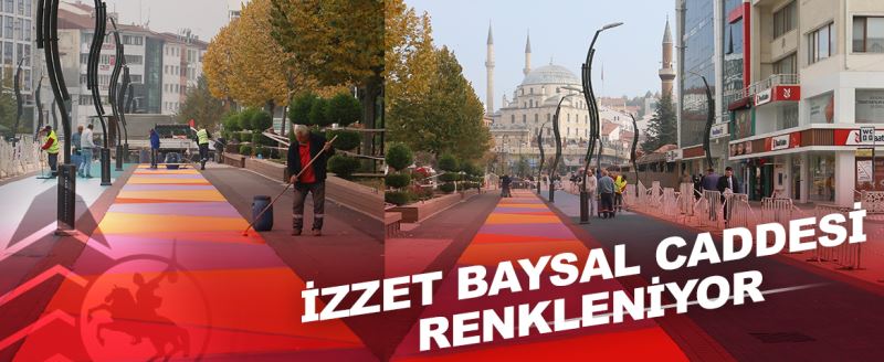 İzzet Baysal Caddesi renkleniyor