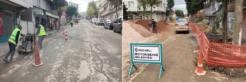 Akmeşe Menderes Caddesi yenileniyor