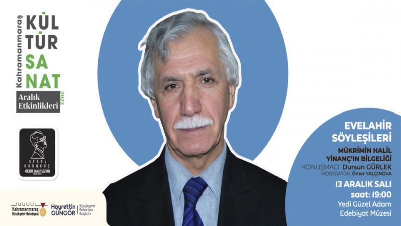 Evelahir Söyleşilerinin Konuğu Yazar Gürlek Olacak