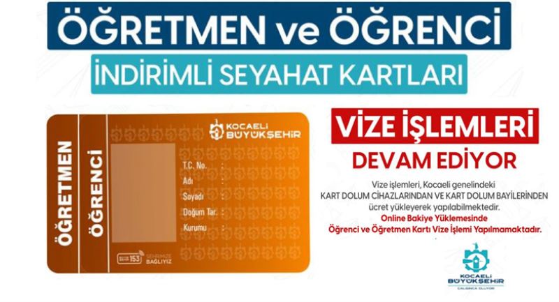 Öğretmen ve öğrencilerin indirimli seyahat kartları vize işlemleri sürüyor