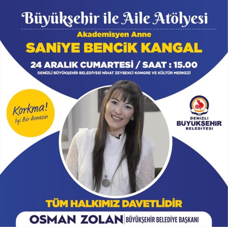 “Büyükşehir ile Aile Atölyesi” başlıyor