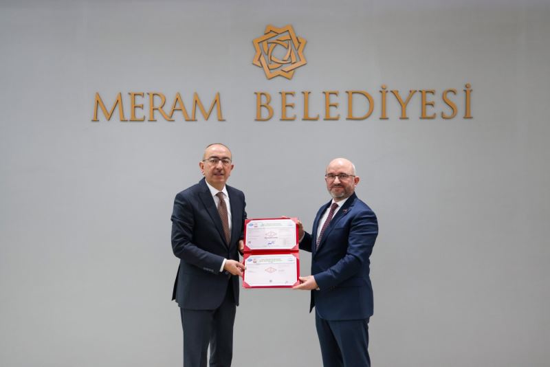 MERAM BELEDİYESİ’NE ENERJİ YÖNETİM SİSTEMİ SERTİFİKASI