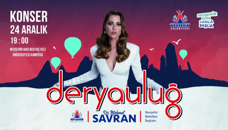 Derya Uluğ Konseri Cumartesi Akşamı Saat 19.00’da