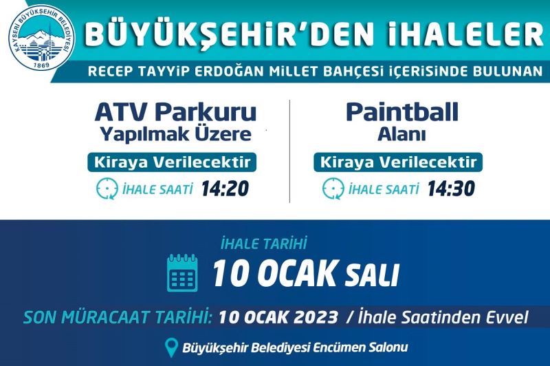 Büyükşehir’den İhaleler