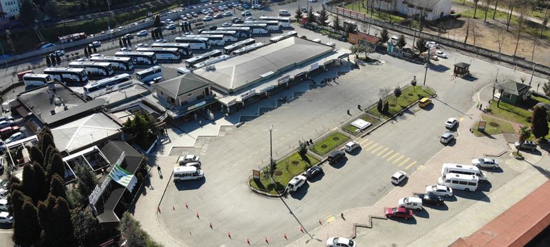 2022 YILINDA OTOBÜS TERMİNALİNE 46 BİN 933 ARAÇ GİRİŞ ÇIKIŞ YAPTI