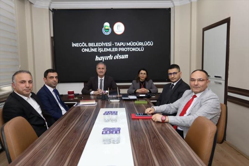 İnegöl Belediyesi İle Tapu Müdürlüğü’nden Vatandaşın İşini Kolaylaştıran İmza
