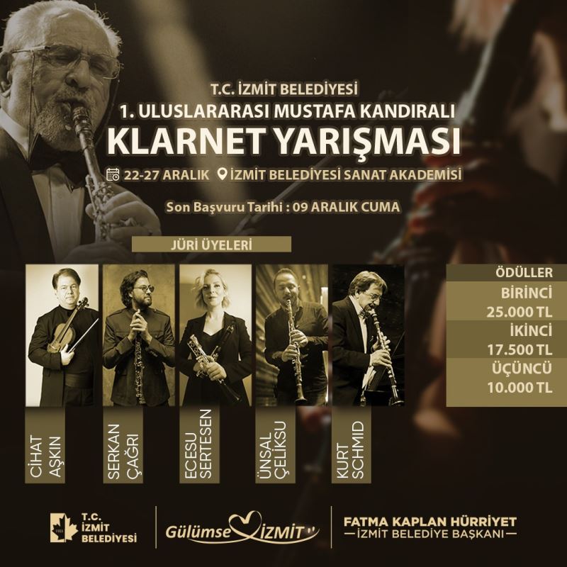 ULUSLARARASI MUSTAFA KANDIRALI KLARNET YARIŞMASINDA BAŞVURU TARİHİ UZATILDI